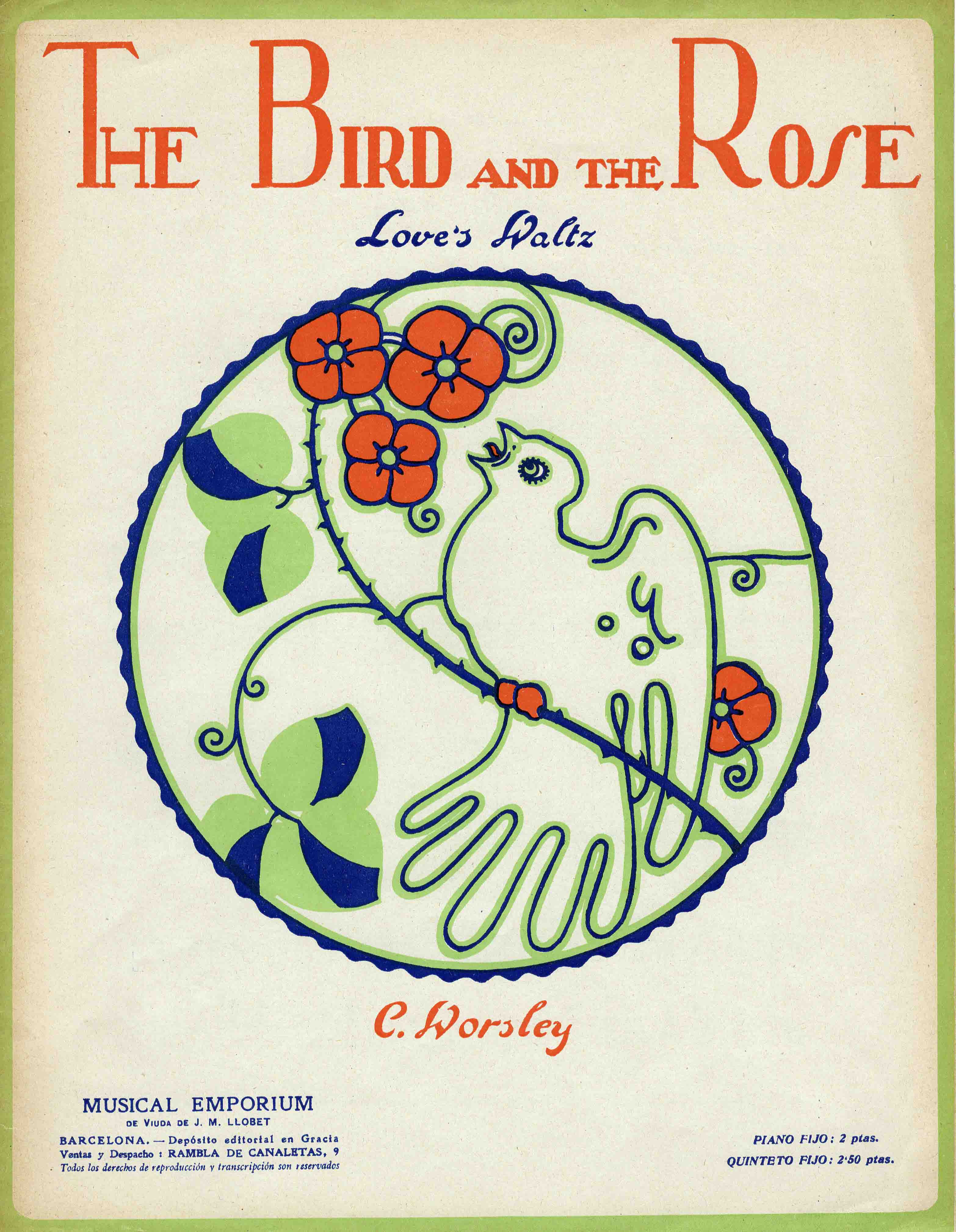 The Bird and the Rose. Lover